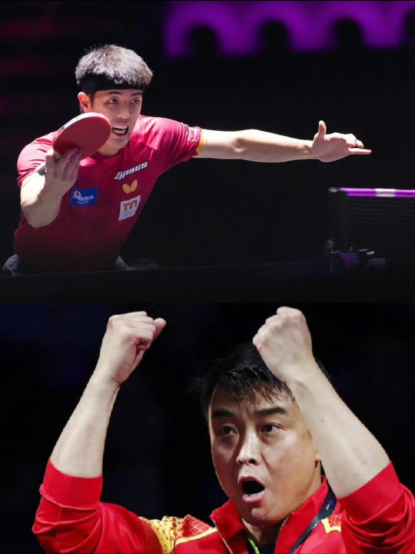 法国乒乓球队强势波兰乒乓球队，王皓送出助攻